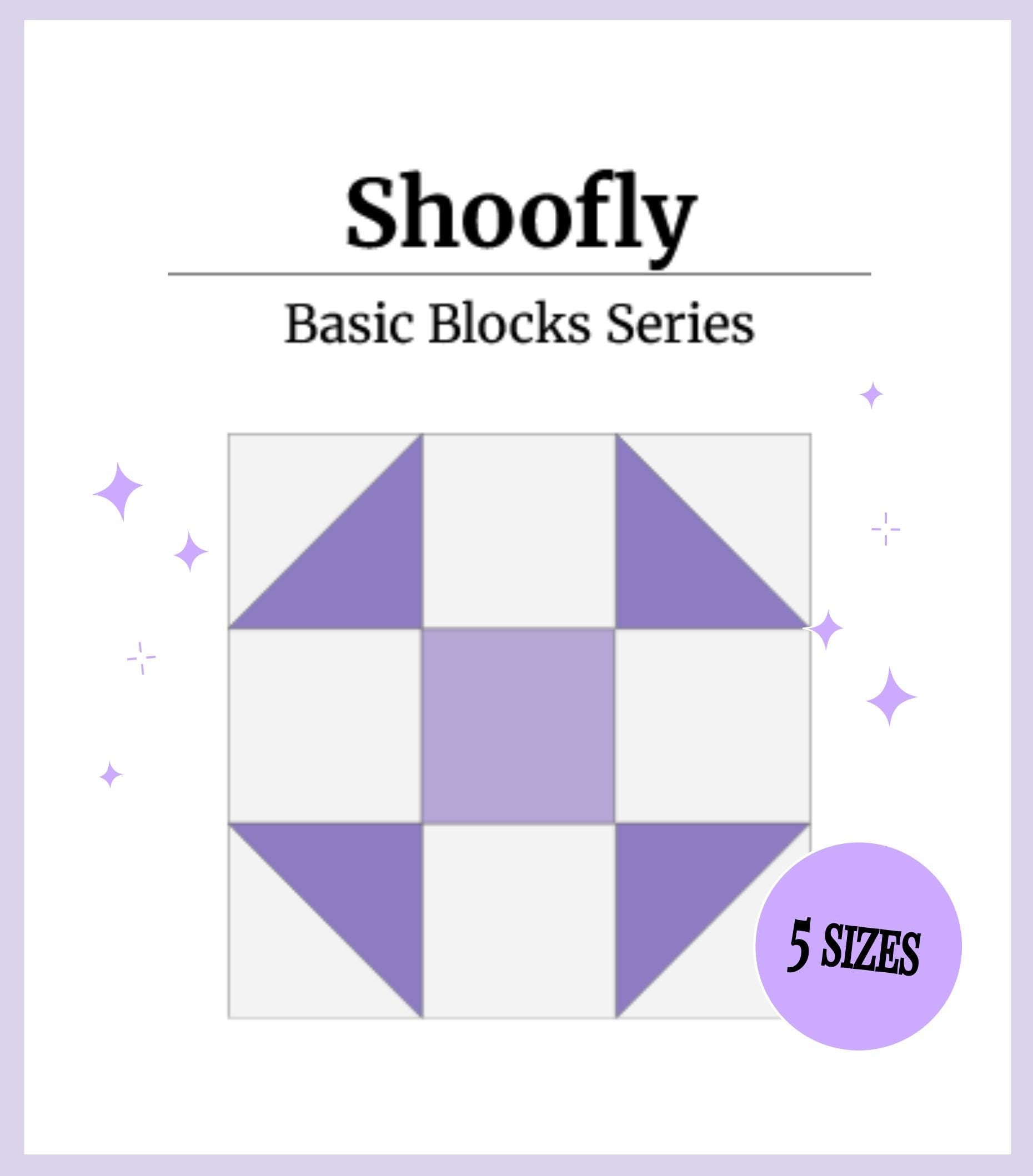 Digital - Shoofly Quilt Block Pattern