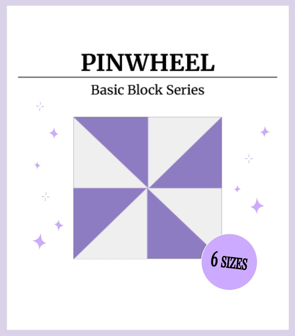Digital - Pinwheel Quilt Block Pattern