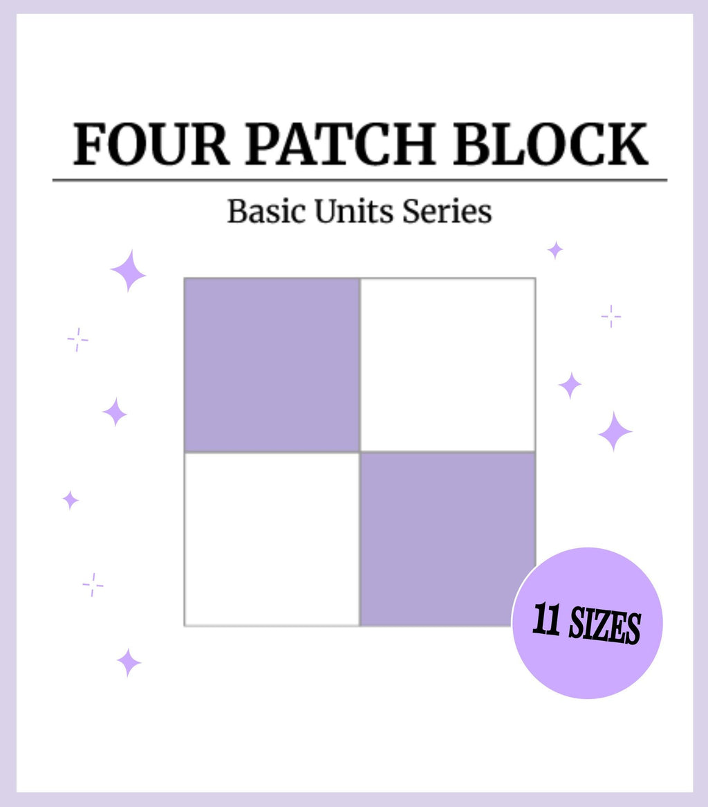 Digital - Four Patch Quilt Block Pattern