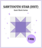 Digital - Sawtooth Star (HST) Quilt Block Pattern