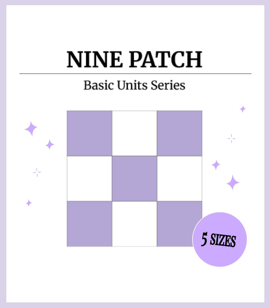 Digital - Nine Patch Quilt Block Pattern
