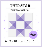 Digital - Ohio Star Quilt Block Pattern