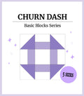 Digital - Churn Dash Quilt Block Pattern