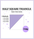 Digital - Half Square Triangle (HST) Quilt Block Pattern