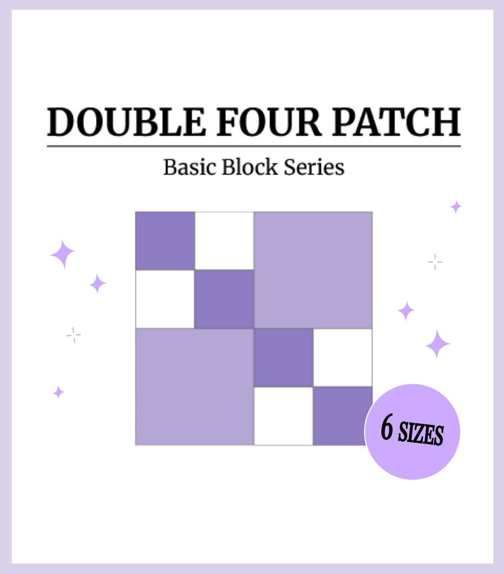 Digital - Double Four Patch Quilt Block Pattern