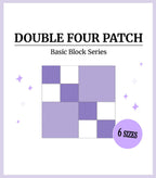Digital - Double Four Patch Quilt Block Pattern
